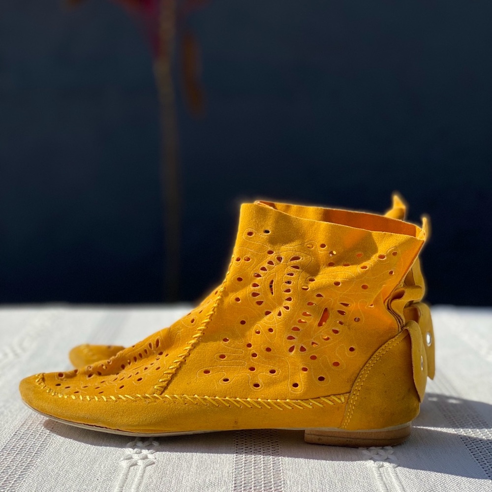 Yellow Women's Ankle Boots